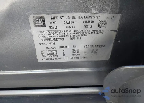 2022 Buick Encore Gx Fwd Essence from USA, damaged, VIN KL4MMFSLXNB012923